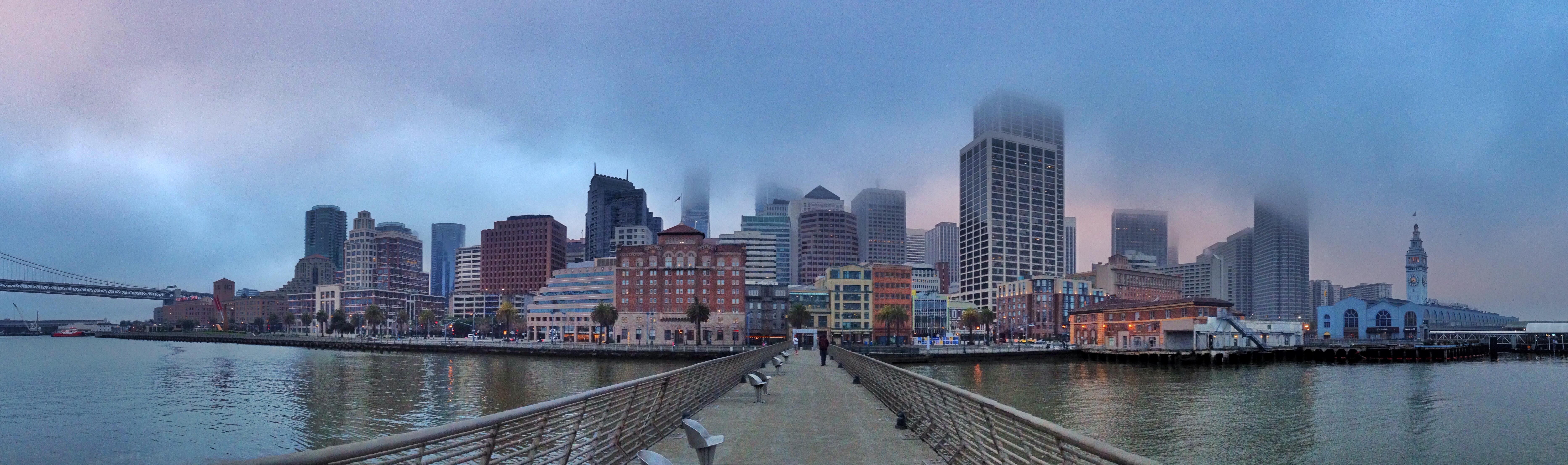 "Foggy pier"