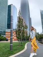 07 августа 2019 - а вот и чудо. Прилетела сестра ❤️. Гуляем в Salesforce Park